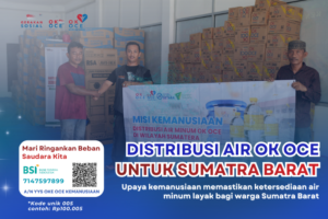 Seteguk Harapan Pascabencana: OK OCE Kemanusiaan Salurkan Air Minum OK OCE untuk Penyintas Bencana Sumatera Barat