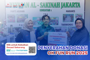Berlari untuk Berbagi: Donasi OK FUN RUN 2025 Disalurkan ke Panti Asuhan Al-Sakinah