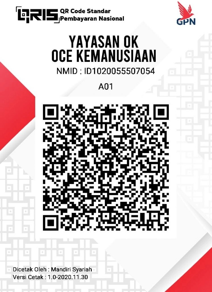 QRIS Yayasan OK OCE Kemanusiaan